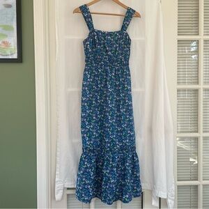 LOFT Blue Floral Sundress